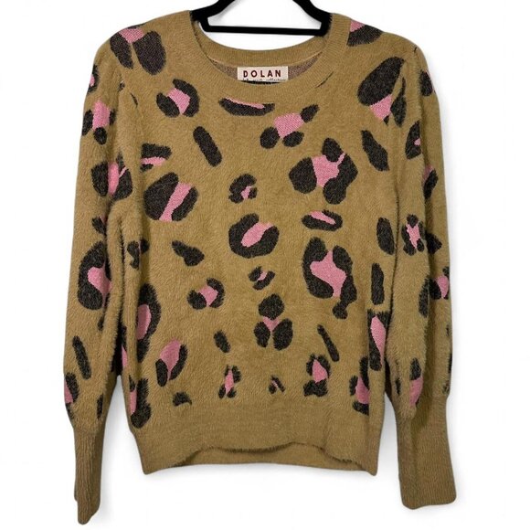 Dolan Left Coast Nina Leopard Eyelash Sweater - Picture 8 of 8